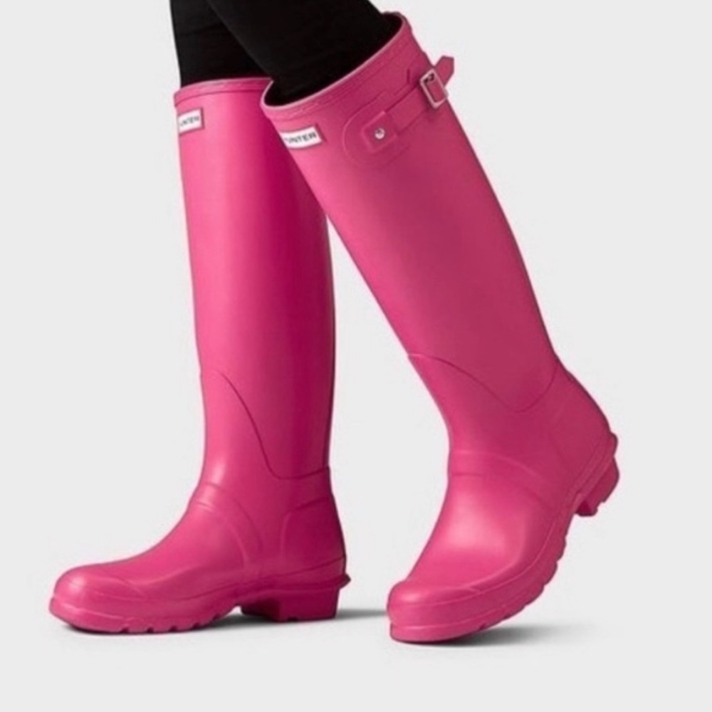 Hunter Pink Rain Boots